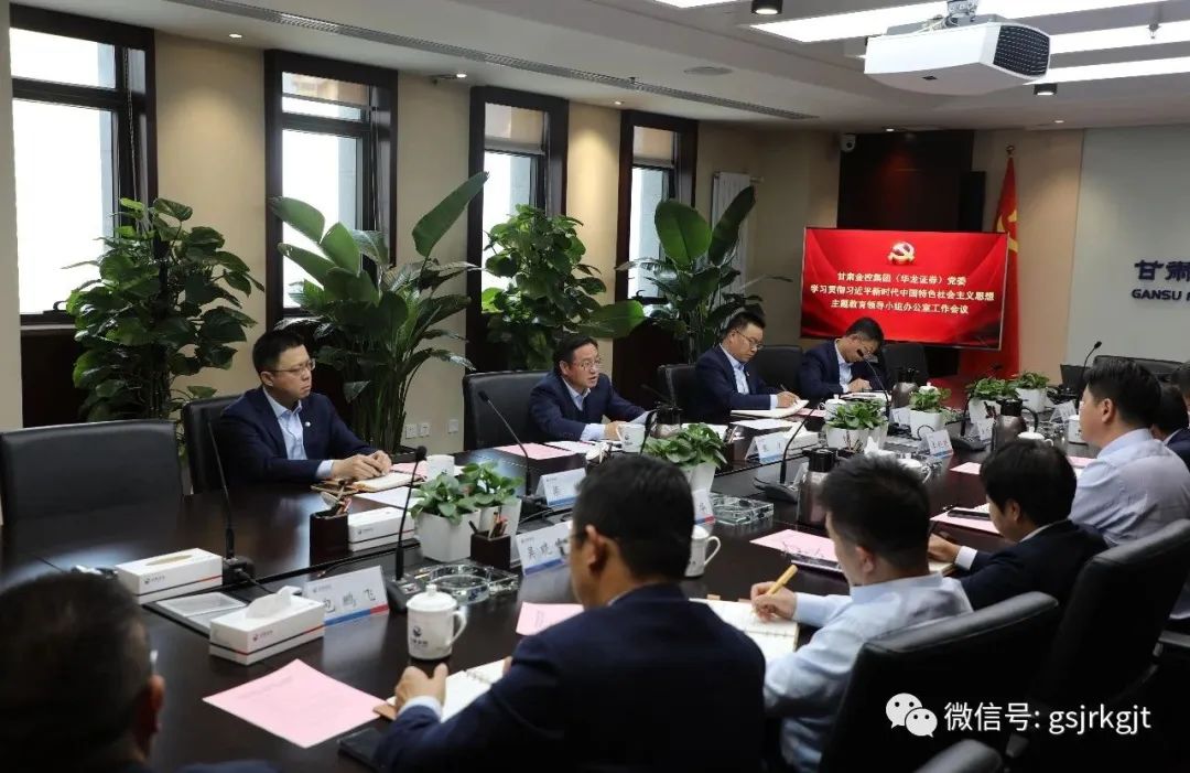 华体会手机网页版登录入口（华龙证券）党委主题教育领导小组办公室召开第二次工作会议